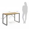 Darbo stalas LISBET 120x60 rudas