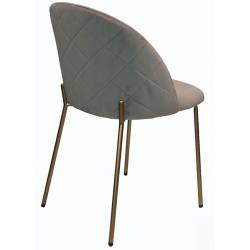 Kėdė DIA VIC šviesiai ruda/auksinės kojelės