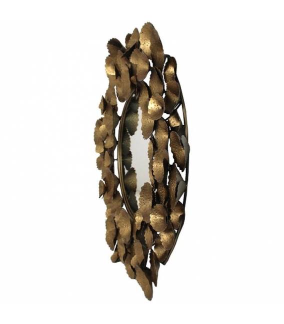 Veidrodis GOLD Ø90 metalas
