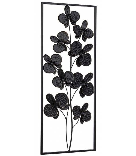 Dekoracija RUSHIL 36x91 juodos gėlės