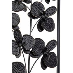 Dekoracija RUSHIL 36x9 juodos gėlės