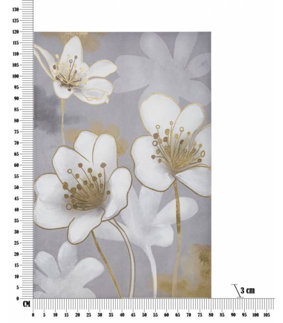 Paveikslas FLONNY 80x120 pilkas/auksinis