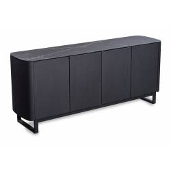 Komoda AMALFI 177,5x44,5 juoda su baltu