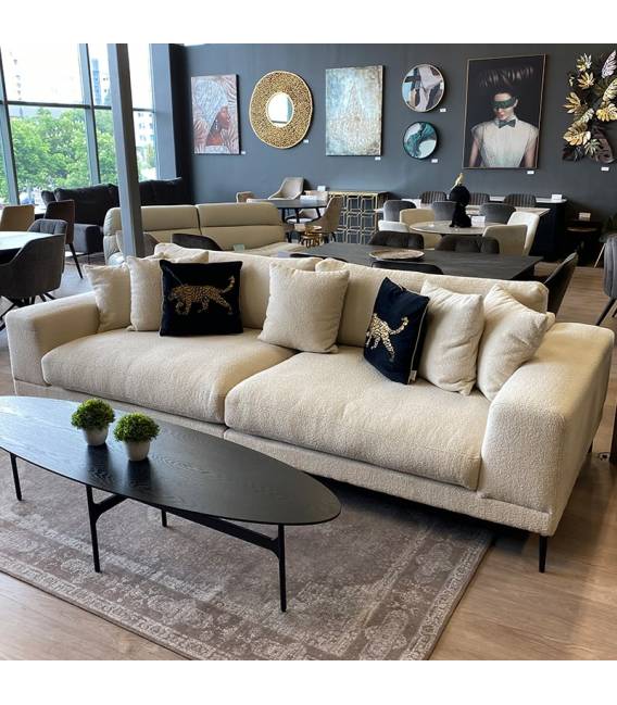 Sofa LARS 290x126 teddy perla