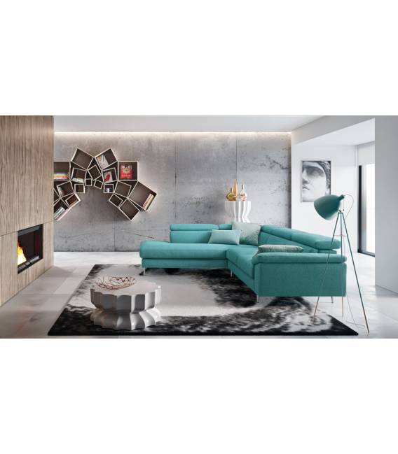 Minkštas kampas GRETA 285x210 melsva