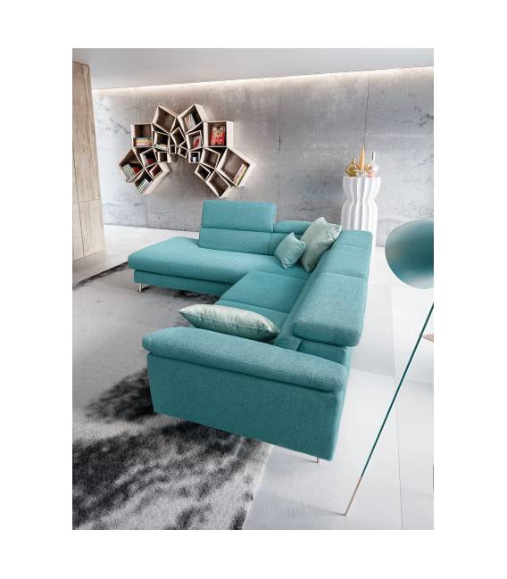 Minkštas kampas GRETA 285x210 melsva