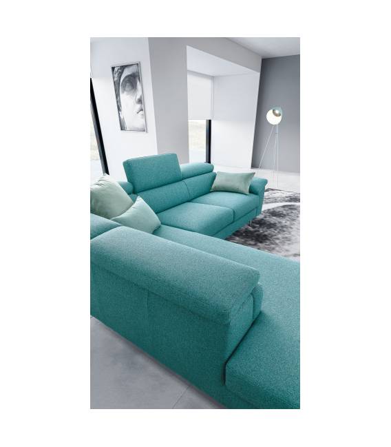 Minkštas kampas GRETA 285x210 melsva