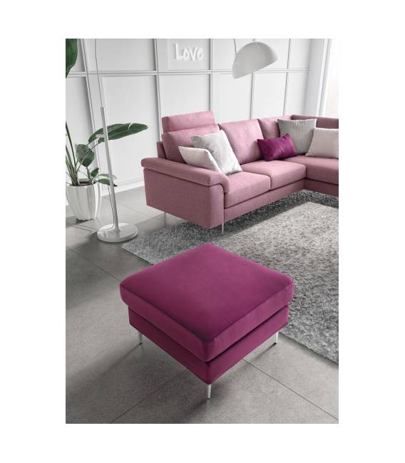 Minkštas kampas PAPILIO 263x206 rausvas