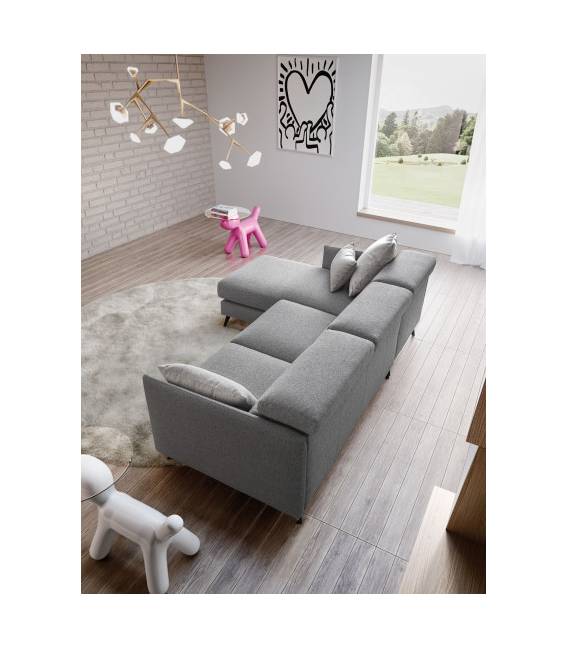 Minkštas kampas VANESSA 250x169 pilkas