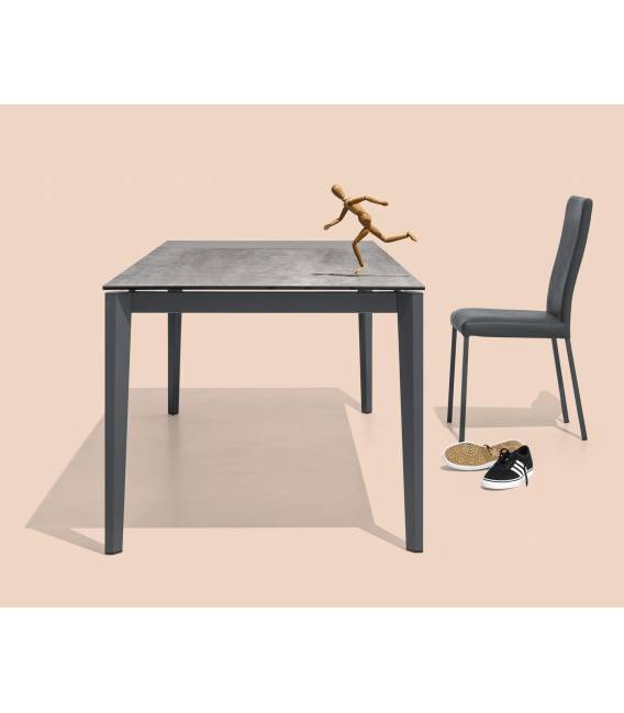 Išskleidžiamas stalas PENTAGON 160(260)x90 beton grey