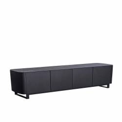 TV spintelė AMALFI 177,5x44,5 juoda su baltu