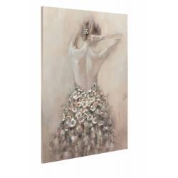 Paveikslas FLOWER DRESS 90x120 beige