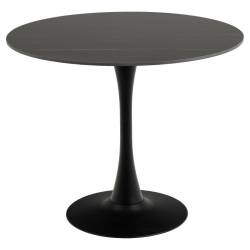 Apvalus stalas 22169 Ø90 juodas su rudu
