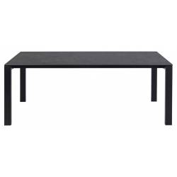 Stalas 20749 200x90 juodas su rudu