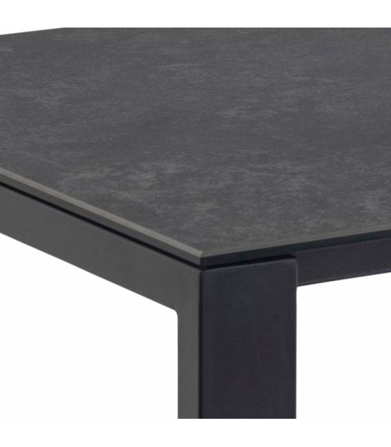 Valgomojo stalas 20749 200x90 juodas su rudu