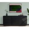 Komoda TASHA 167x43 matinė juoda