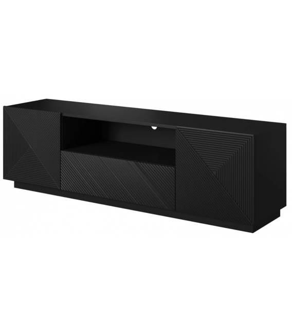 TV staliukas TASHA 167x40 matinė juoda