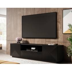 TV staliukas TASHA 167x40 matinė juoda