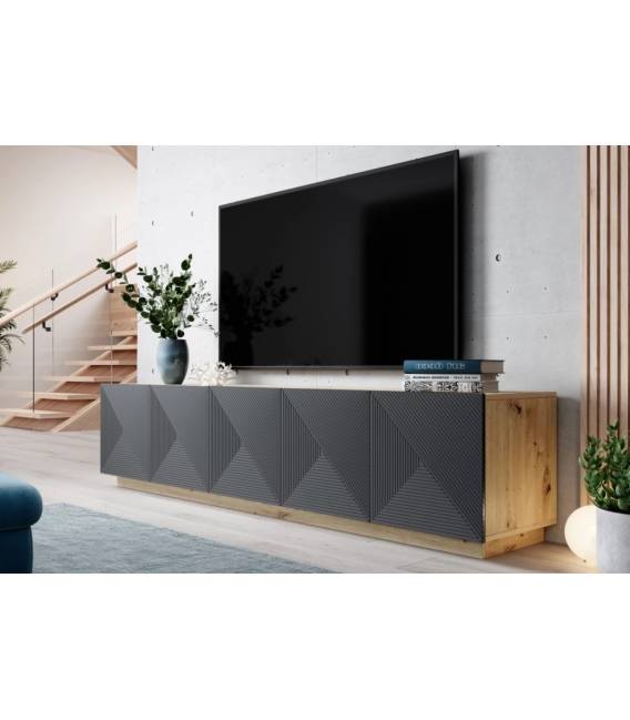 TV staliukas TASHA 200x40 rusvas