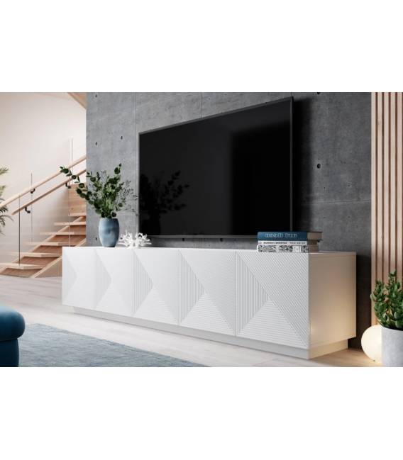 TV staliukas TASHA 200x40 matinis baltas