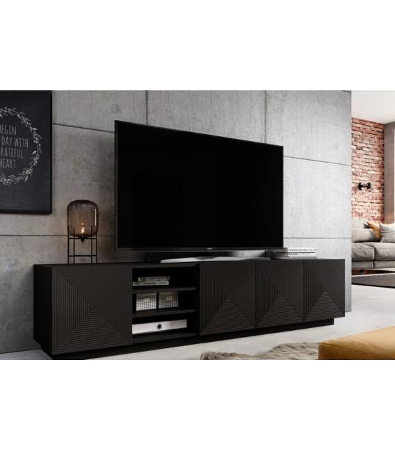 TV staliukas TASHA 200x40 matinis juodas