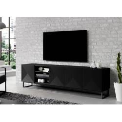TV staliukas TASHA 200x45 matinė juoda