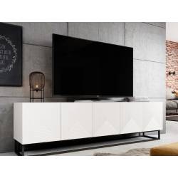 TV staliukas TASHA 200x45 matinė balta