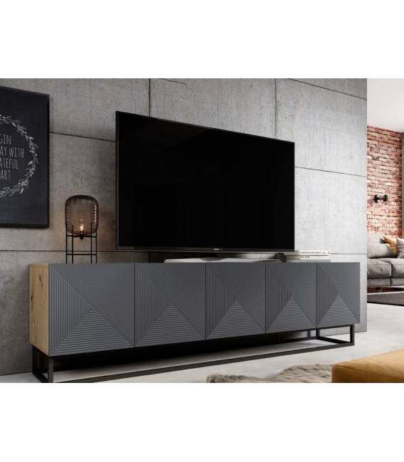 TV staliukas TASHA 200x40 rusvas