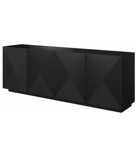Komoda TASHA 200x43 matinė juoda