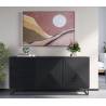 Komoda TASHA 167x43 matinė juoda