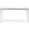 Išskleidžiamas stalas PENTAGON 160(260)x90 white alpi marble/matt optic white