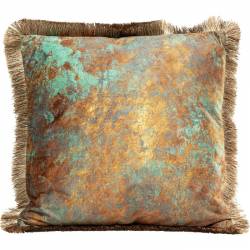 Pagalvėlė ANTIQUE FRINGE 45x45 auksas/žalia