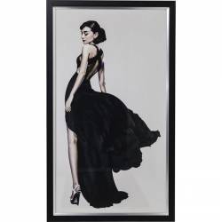 Paveikslas DIVA 100x172 juodas/baltas