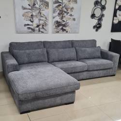 Minkštas kampas STAR 288x195 pilkas