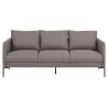 Sofa KINGSLEY 200x82 rusvai pilka
