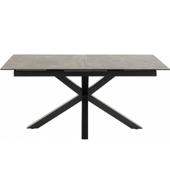 Stalas 22568 168(210)x90 juodas su rudu