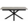 Stalas 22568 168(210)x90 juodas su rudu