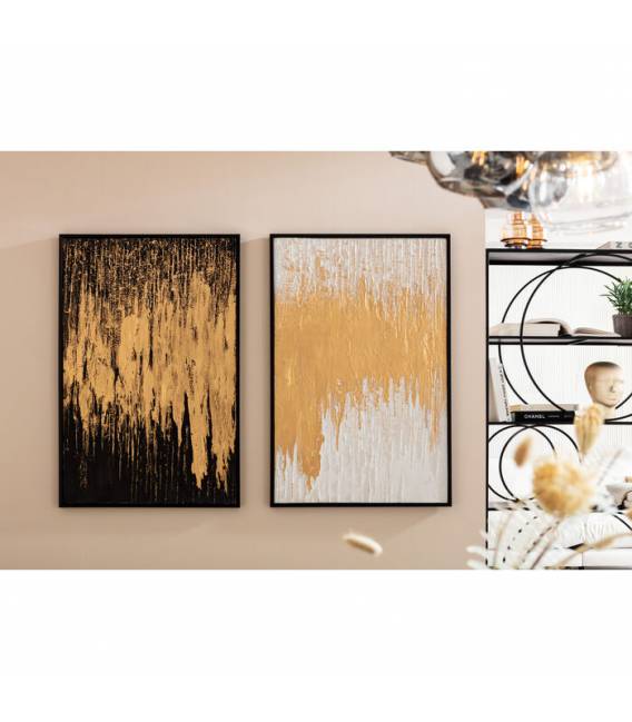 Paveikslas GOLD ABSTRACT-B 80x120 baltas/auksinis