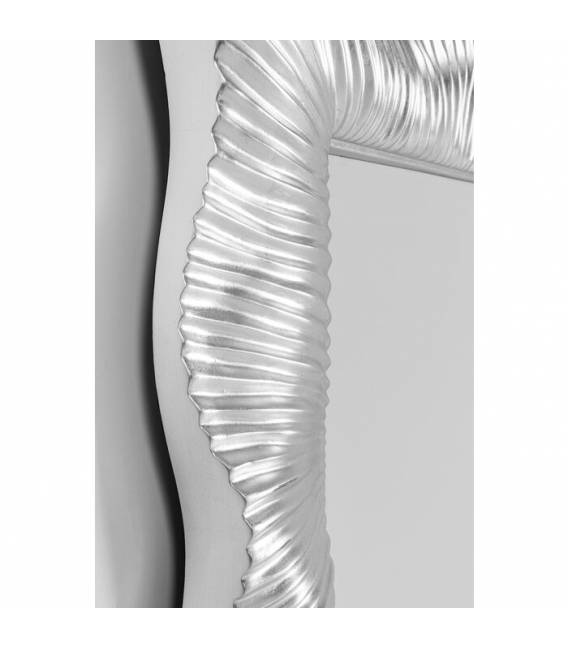 Veidrodis WAVY SILVER 94x124 sidabrinis