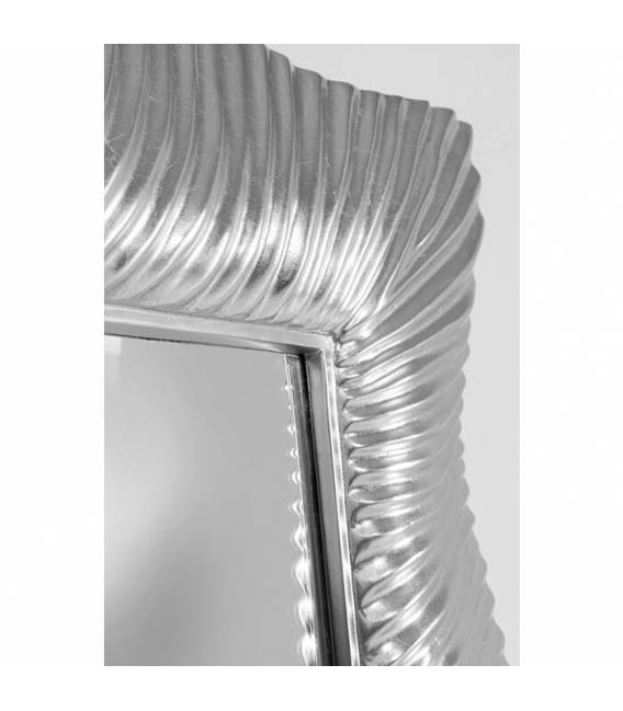 Veidrodis WAVY SILVER 94x124 sidabrinis