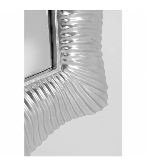 Veidrodis WAVY SILVER 94x124 sidabrinis