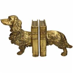 Knygų laikiklis DOG GOLD auksinis