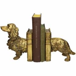 Knygų laikiklis DOG GOLD auksinis