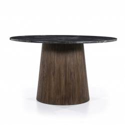 Apvalus valgomojo stalas MIXA Ø130 juodas