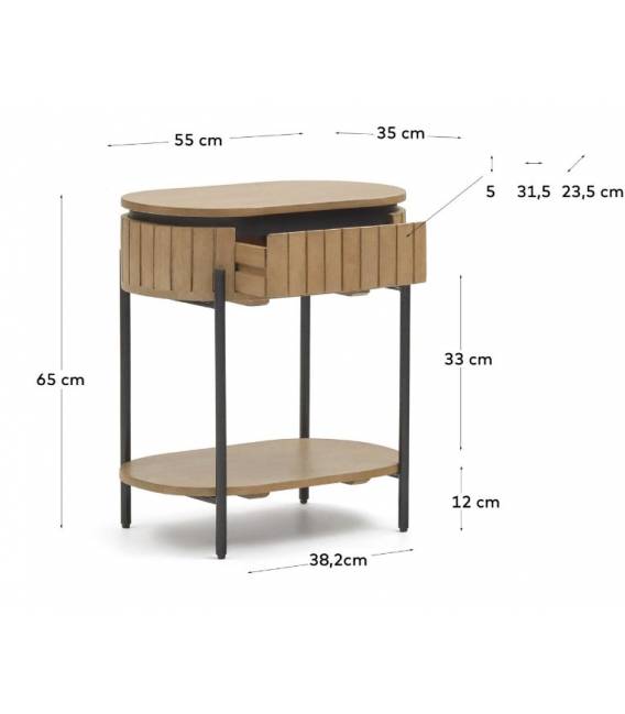 Naktinis staliukas LICIA 55x65