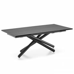 Išskleidžiamas stalas DUEL 200(300)x100 stone grey