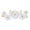 Dekoracija WHITE FLOWERS 158x60 balta