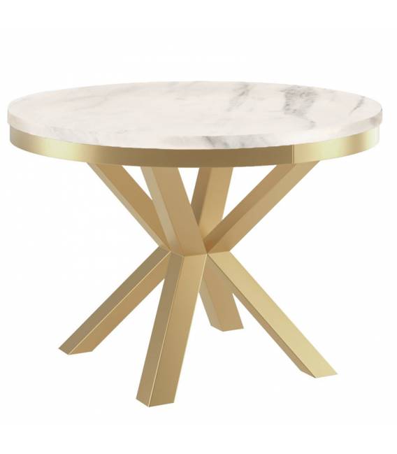 Išskleidžiamas stalas VIGUS Ø140(216) marmo bianco