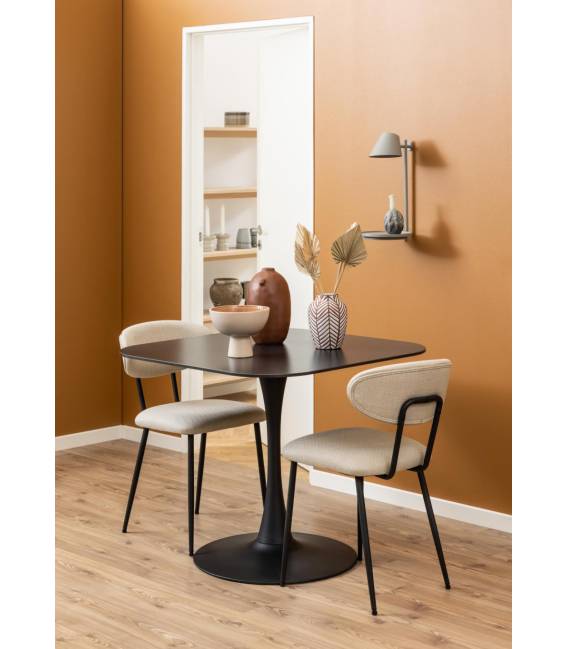 Stalas 24292 90x90 juodas