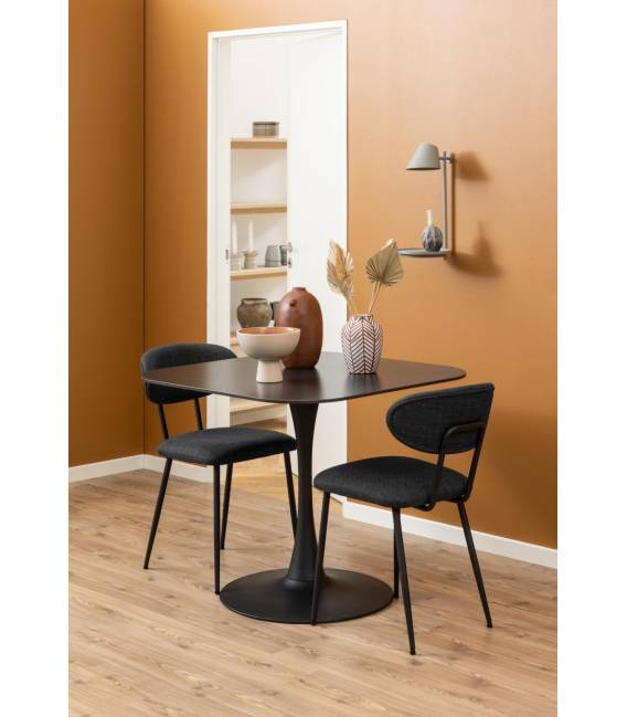 Stalas 24292 90x90 juodas